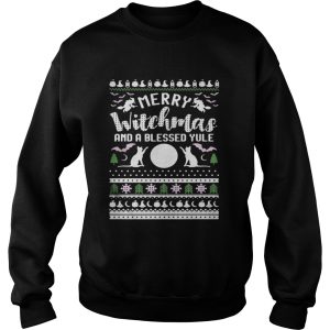 Merry witchmas and a blessed yule ugly christmas shirt 3