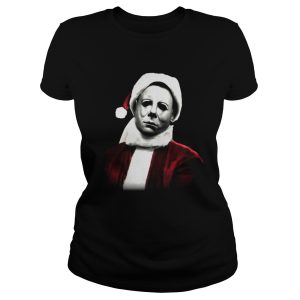 Michael Myers Santa Hat Christmas shirt 2