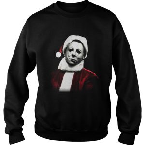 Michael Myers Santa Hat Christmas shirt 3