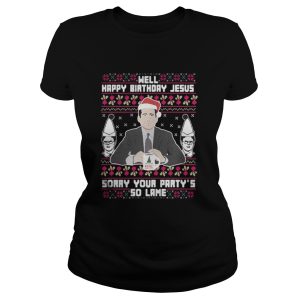 Michael Scott Santa well Jesus sorry your partys so lame shirt 2