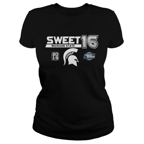 Michigan State Spartans 2019 NCAA Basketball Tournament March Madness Sweet 16 shirt