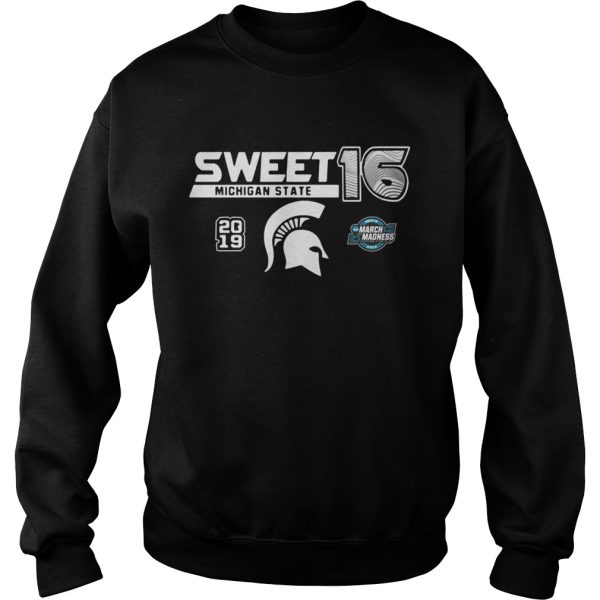 Michigan State Spartans 2019 NCAA Basketball Tournament March Madness Sweet 16 shirt