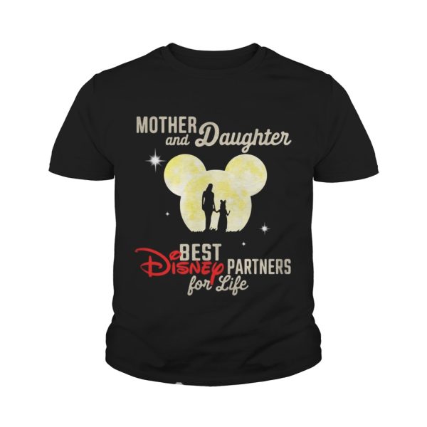 Mickey Moon mother and daughter best Disney partners for life shirt