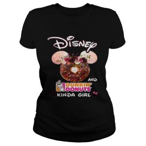 Mickey Mouse Disney and Dunkin' Donuts kinda girl shirt 1