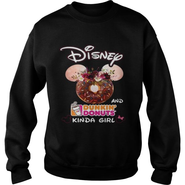 Mickey Mouse Disney and Dunkin’ Donuts kinda girl shirt