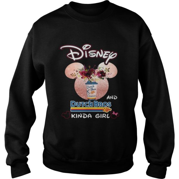 Mickey Mouse Disney and Dutch Bros coffee kinda girl shirt