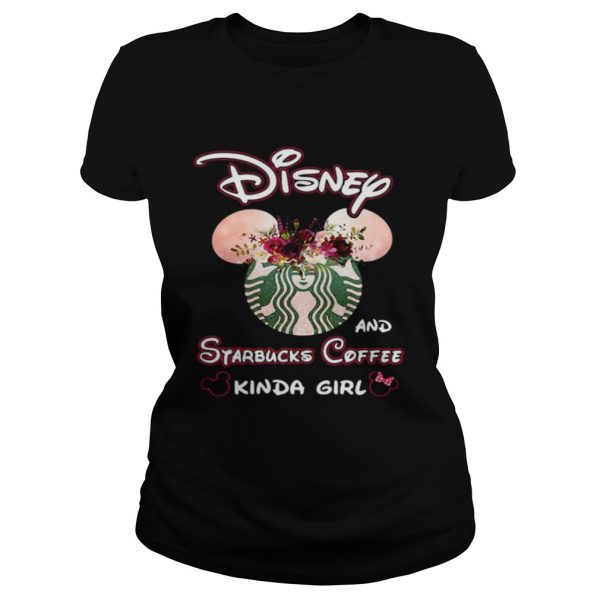 Mickey Mouse Disney and Starbucks coffee kinda girl shirt