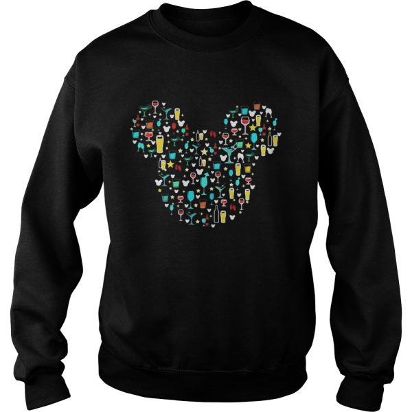 Mickey Mouse Disney wine beer witch cocktails shirt