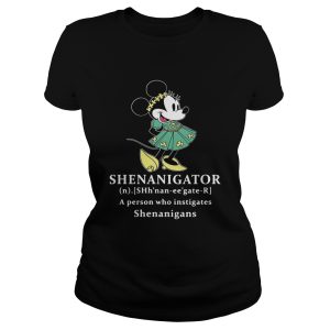 Mickey Mouse Shenanigator definition meaning a person who instigates Shenanigans shirt 1