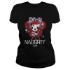 Mickey Santa Disney Im on the Naughty list shirt
