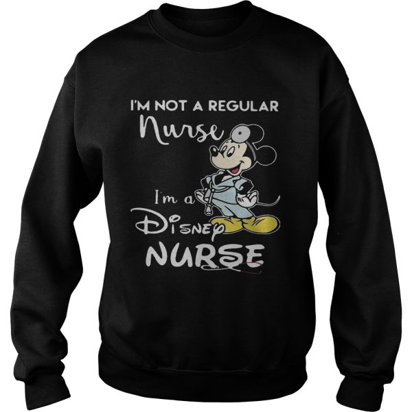 Mickey i m not a regular nurse i m a disney nurse ladies t-shirt