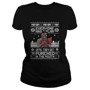 Mike Tyson Punch Everyone has a plan until ugly Christmas shirt 2