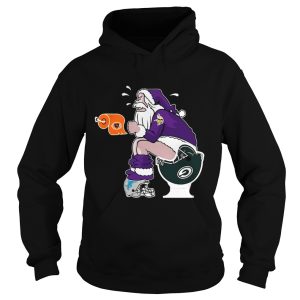 Minnesota Vikings vs Detroit Lions Chicago Bears Green Bay Packers Santa claus shirt 1