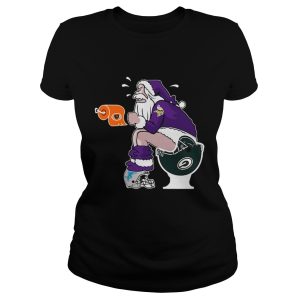 Minnesota Vikings vs Detroit Lions Chicago Bears Green Bay Packers Santa claus shirt 2
