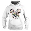 Multi-character Mickey Mouse head shirt