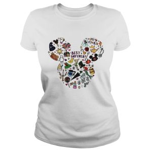 Multi character Mickey Mouse head shirt 2