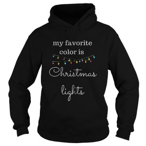 My favorite color is christmas lights shirt 1