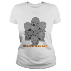 NPC Meme Grey Lives Group Think Orange Man Bad Shirt 1