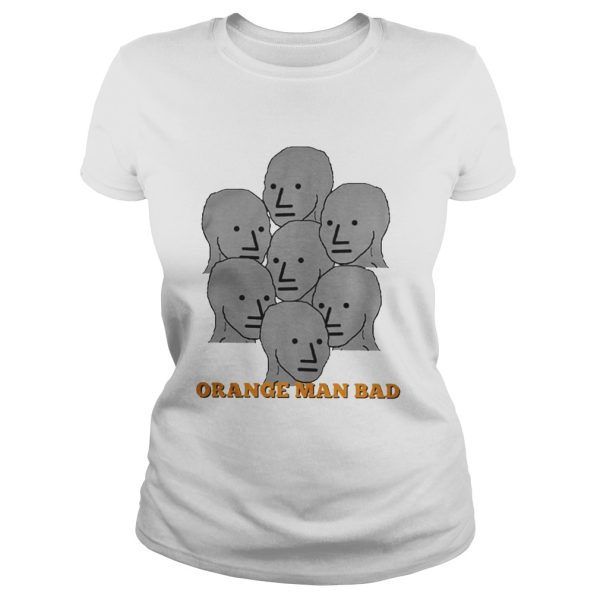 NPC Meme Grey Lives Group Think Orange Man Bad Shirt