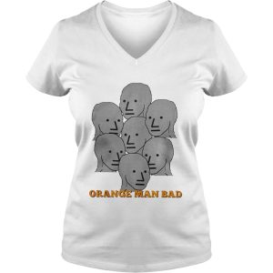 NPC Meme Grey Lives Group Think Orange Man Bad Shirt 2