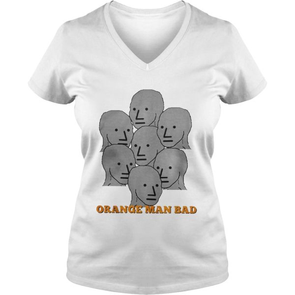 NPC Meme Grey Lives Group Think Orange Man Bad Shirt