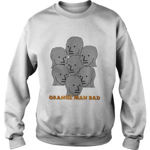 NPC Meme Grey Lives Group Think Orange Man Bad Shirt 4