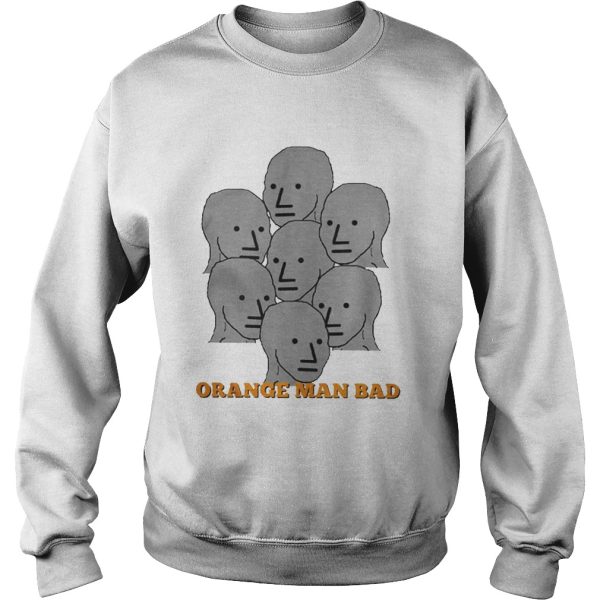 NPC Meme Grey Lives Group Think Orange Man Bad Shirt