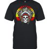 Native American Headdress Skull Native Indian Pride Vintage T-shirt