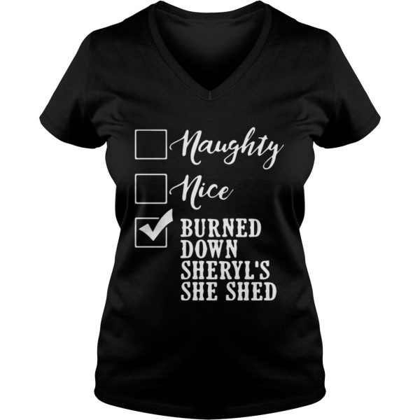 Naughty nice burned mama tried shirt