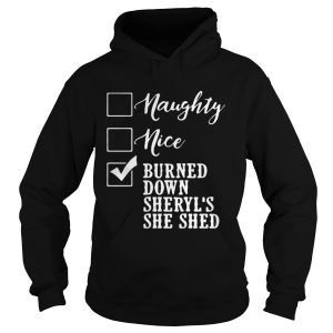 Naughty nice burned mama tried shirt 4