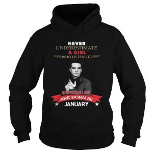 Never Underestimate A Girl Who Listens To Brendon Urie Are Born In January Shirt 1
