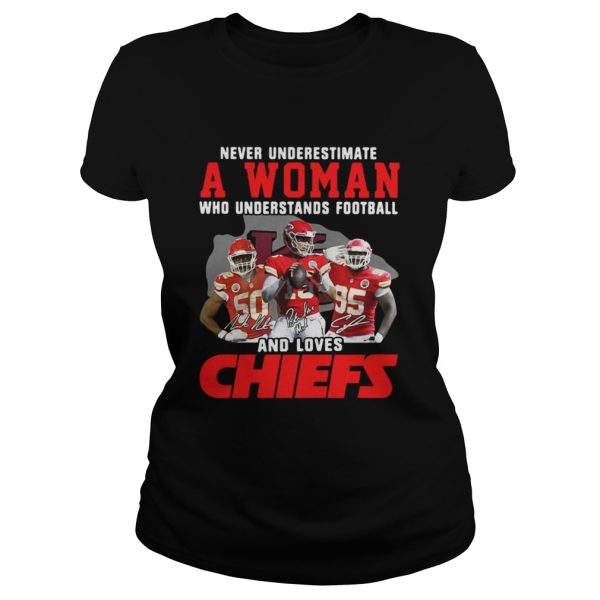 Never Underestimate A Woman Who Understands Football And Loves Chiefs Shirt