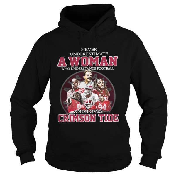 Never Underestimate A Woman Who Understands Football And Loves Crimson Tide Shirt