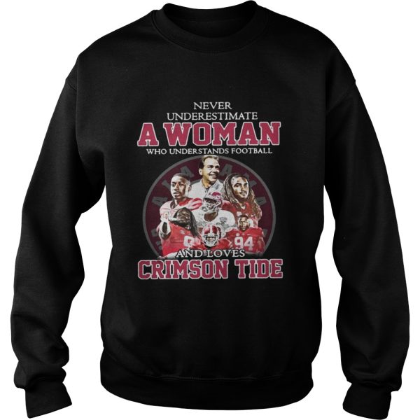 Never Underestimate A Woman Who Understands Football And Loves Crimson Tide Shirt