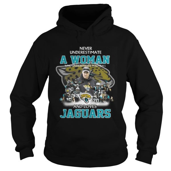 Never Underestimate a Woman Who Understands Football And Loves Jaguars T-shirt