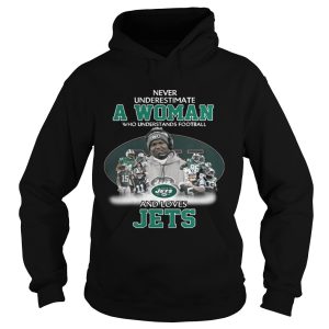 Never Underestimate a Woman Who Understands Football And Loves Jets T shirt 1
