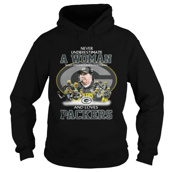 Never Underestimate a Woman Who Understands Football And Loves Packers T-shirt