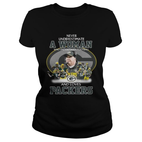 Never Underestimate a Woman Who Understands Football And Loves Packers T-shirt