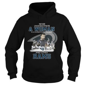 Never Underestimate a Woman Who Understands Football And Loves Rams T shirt 1