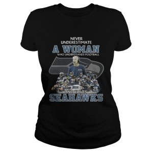 Never Underestimate a Woman Who Understands Football And Loves Seahawks T shirt 2
