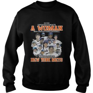 Never underestimate a woman who understands baseball and loves New York Mets shirt 3