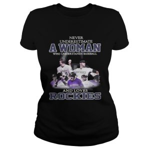 Never underestimate a woman who understands baseball and loves Rockies shirt 1 Never underestimate a woman who understands baseball and loves Rockies shirt 2