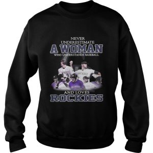 Never underestimate a woman who understands baseball and loves Rockies shirt 2 Never underestimate a woman who understands baseball and loves Rockies shirt 3