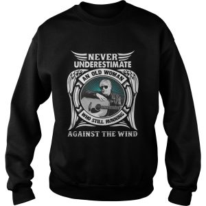 Never underestimate an old woman who still running against the wind shirt 3