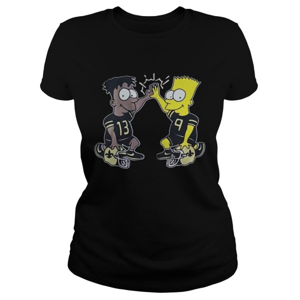 New Orleans Saints Michael Thomas Simpsons Dynamic Duo Shirt