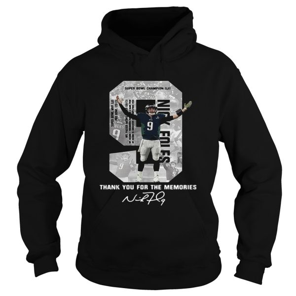 Nick Foles Eagles Thank you for the memories signature shirt