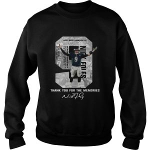 Nick Foles Eagles Thank you for the memories signature shirt 2