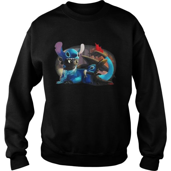 Night Fury Toothless And Stitch Best Fiend T-shirt