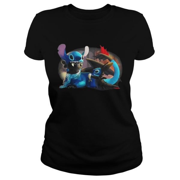 Night Fury Toothless And Stitch Best Fiend T-shirt