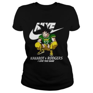Nike Kakarot Rodgers I love this game Green Bay Packers shirt 1 Nike Kakarot Rodgers I love this game Green Bay Packers shirt 2